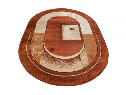 Kusový koberec 0646A hnedý DORIAN OV (Rozmer 190x270)