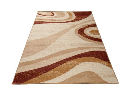 Kusový koberec D317B krémový CHEAP PP BGX (Rozmer 200x300)