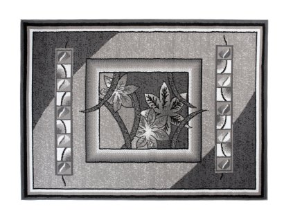 Kusový koberec C580D čierny/DARK sivý BALI PP (Rozmer 200x300)
