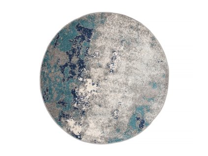 Kusový koberec H172A DARK tyrkysový SPRING (Rozmer 100x100)