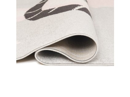 Kusový koberec H319A sivý/biely HAPPY FBA (Rozmer 160x220)