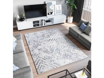 Kusový koberec Q178B LIGHT sivý SKY EZM (Rozmer 250x350)