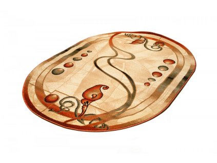 Kusový koberec w9000A krémový ANTOGYA OV (Rozmer 70x140)