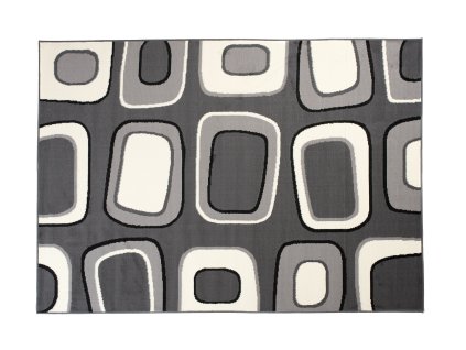 Kusový koberec T965A DARK sivý CHEAP PP CRM (Rozmer 200x300)