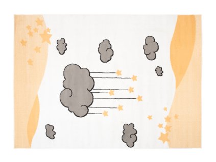 Kusový koberec DS79B biely LUNA EYM (Rozmer 80x150)