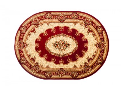 Kusový koberec 5889A červený YESEMEK OV (Rozmer 70x140)