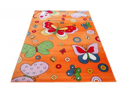 Kusový koberec C795A oranžový KINDER CFV (Rozmer 80x150)