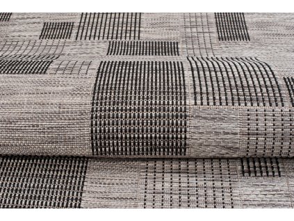 Kusový koberec 21107 Silver čierny/sivohnedý DY. TERAZZA (Rozmer 60x110)