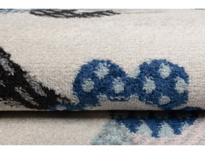 Kusový koberec H329B biely/sivý HAPPY FBA (Rozmer 120x170)