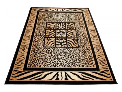 Kusový koberec 6600A čierny ATLAS PP (Rozmer 200x300)