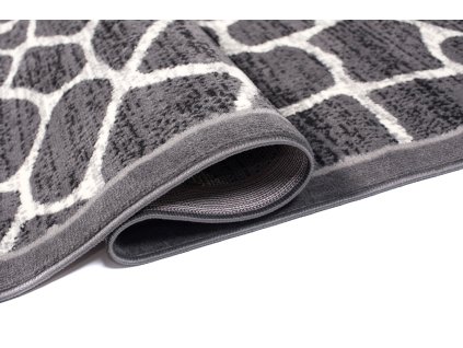 Kusový koberec J312A DARK sivý CHEAP PP CRM (Rozmer 60x100)