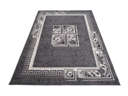 Kusový koberec 4489B DARK sivý CHEAP PP CRM (Rozmer 60x100)