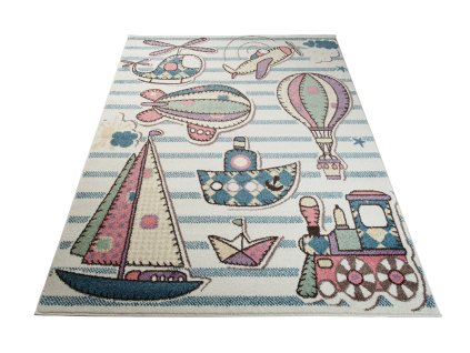 Kusový koberec V015A krémový HAPPY EBR (Rozmer 200x290)