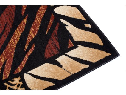 Kusový koberec J313A čierny ATLAS PP (Rozmer 100x150)