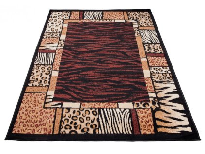 Kusový koberec J316A čierny ATLAS PP (Rozmer 60x100)