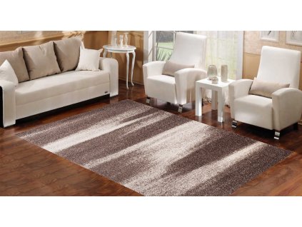 Kusový koberec K206A LIGHT hnedý SARI 3UX (Rozmer 240x330)