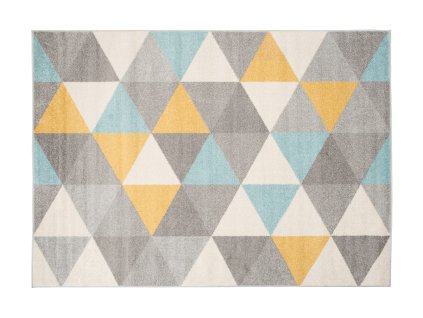 Kusový koberec C940M DARK_sivý/tyrkysový LAZUR (Rozmer 80x150)