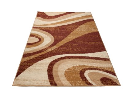 Kusový koberec D317A hnedý CHEAP PP BGX (Rozmer 300x400)