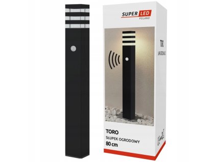 lampa ogrodowa led e27 slupek ogrodowy 80 cm czujnik ruchu zmierzchu pir big