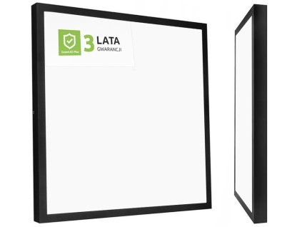 panel led 60w natynkowy czarny 60x60cm plafon big