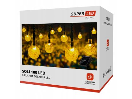 girlanda solarna led ogrodowa 19m 100 led kulki solarne superled big