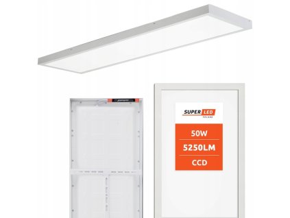 panel led lampa sufitowa plafon natynkowy 30x120 cm 50w 5250lm premium big