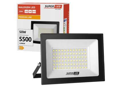 halogen naswietlacz lampa led 50w 5500 lm ip65 zewnetrzny super mocny 6000k big