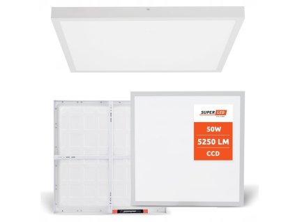 panel led natynkowy 60x60 cm 50w 5250lm kwadratowy plafon bialy mocny big