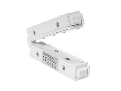 Priamy konektor pre magnetické lišty LL-ZTMK biely