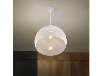 Závesná lampa E27 bielej farby HY-2701