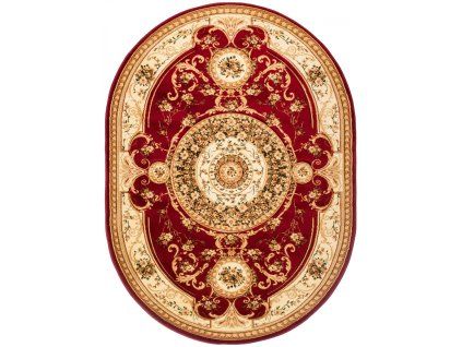 Koberec 6548A RED YESEMEK OVAL 70X140
