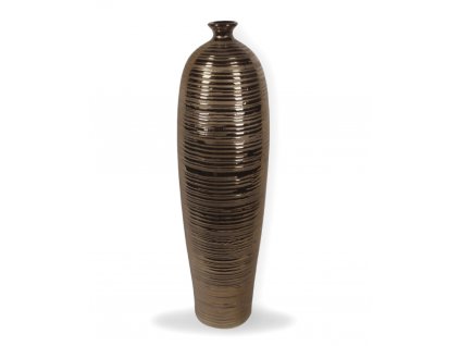 DECOREUM Vysoká medená váza jednoduchého tvaru 55 cm
