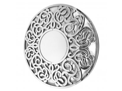 Ozdobné okrúhle zrkadlo Altea v ornamentálnom ažurovom ráme 100 cm