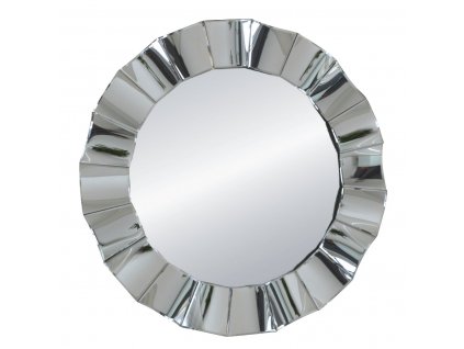 DECOREUM Okrúhle zrkadlo v jemne zvlnenom ráme 96 cm očarujúce Mio