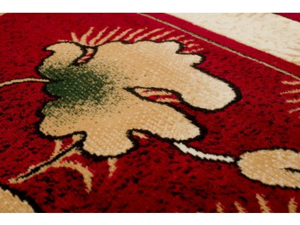 Kusový koberec 4495A červený ATLAS PP (Rozmer 140x200)