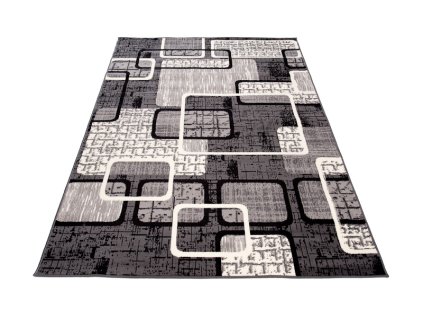 Kusový koberec K859A DARK sivý CHEAP PP CRM (Rozmer 160x220)