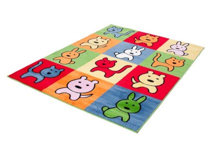 Kusový koberec D572B zelený KINDER CFV (Rozmer 120x170)