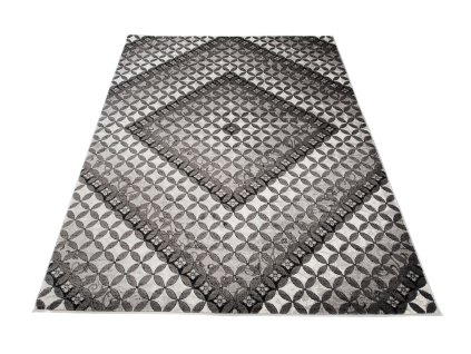 Kusový koberec H017A DARK sivý TANGO BOT (Rozmer 80x150)