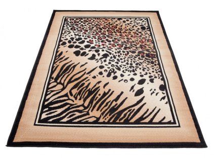 Kusový koberec J317A čierny ATLAS PP (Rozmer 200x300)