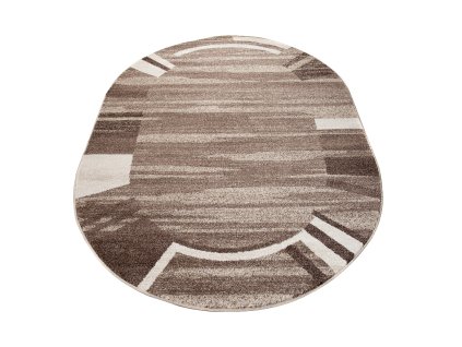 Kusový koberec 3443A LIGHT hnedý SARI OV 3UX (Rozmer 80x150)