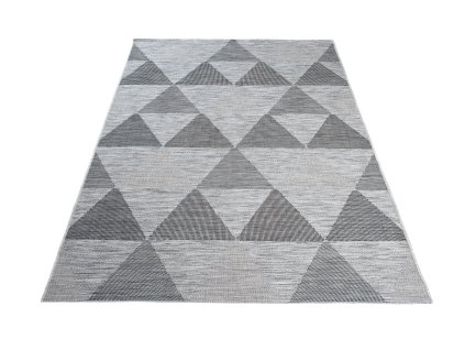 Kusový koberec 21132 Silver čierny/sivohnedý DY. TERAZZA (Rozmer 80x150)