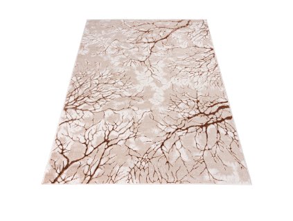 Kusový koberec N327A COKMEbéžový PEShnedý PALERMO (Rozmer 200x300)