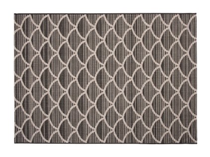 Kusový koberec 20567 čierny strieborný (Rozmer 60x110)