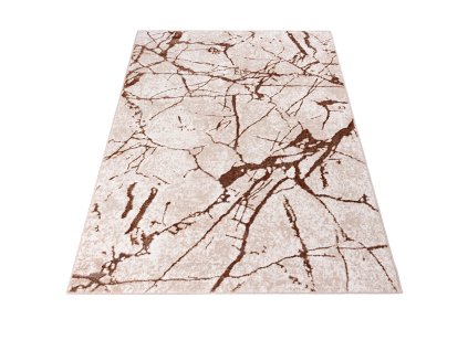 Kusový koberec E365A COKMEbéžový PEShnedý PALERMO (Rozmer 140x200)