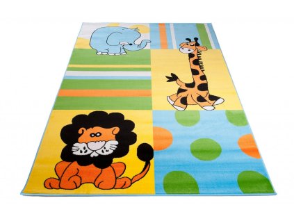 Kusový koberec E045B modrý KINDER CFV (Rozmer 240x330)