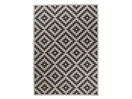 TAPISO Koberec strieborný / čierny