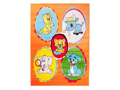 Koberec A660A KINDER NEW oranžová (Rozmery 80x150)