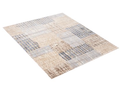 Kusový koberec D657M biely/DARK modrý ASTHANE (Rozmer 80x150)