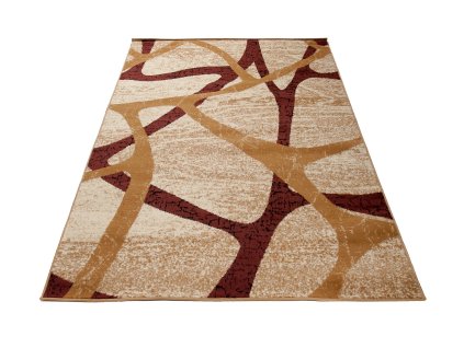 Kusový koberec D319B krémový CHEAP PP BGX (Rozmer 80x250)