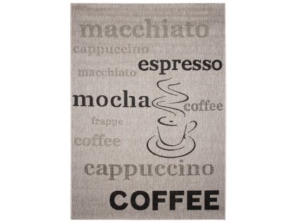 DECOREUM Koberec strieborný / čierny